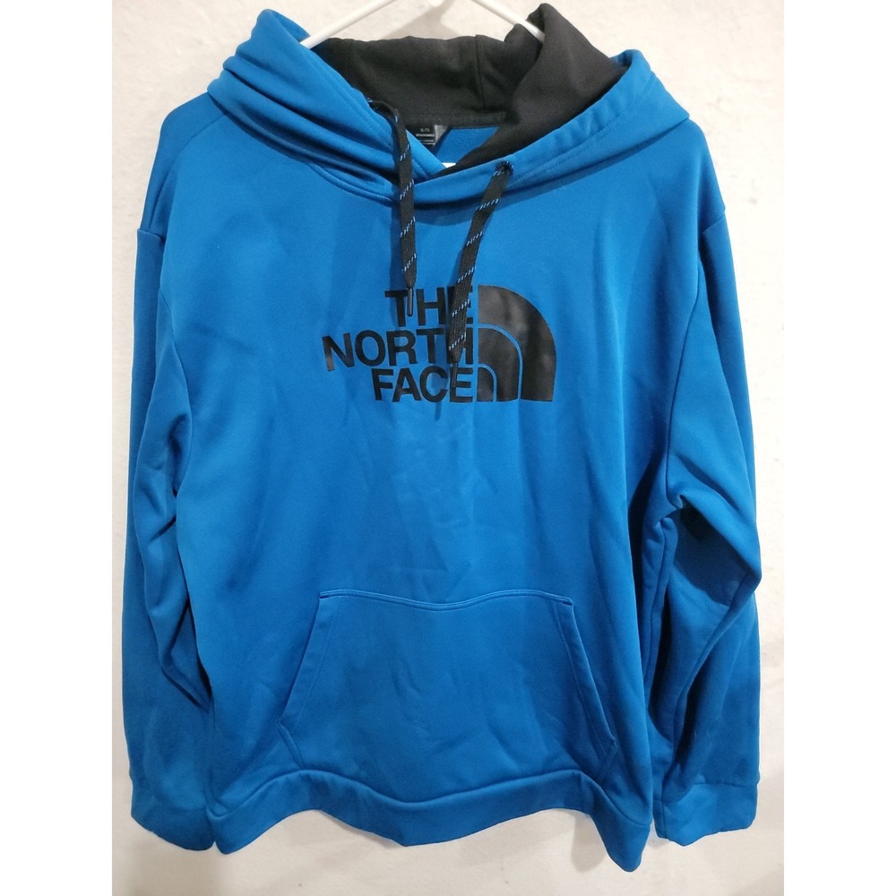 The North Face Surgent Hoodie Men XL‎ Blue Black Performance Fleece Fall 2014